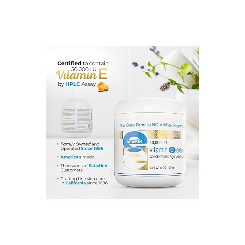 Colonial Dames Value Size Vitamin E Cream 50.000 I.U. 170