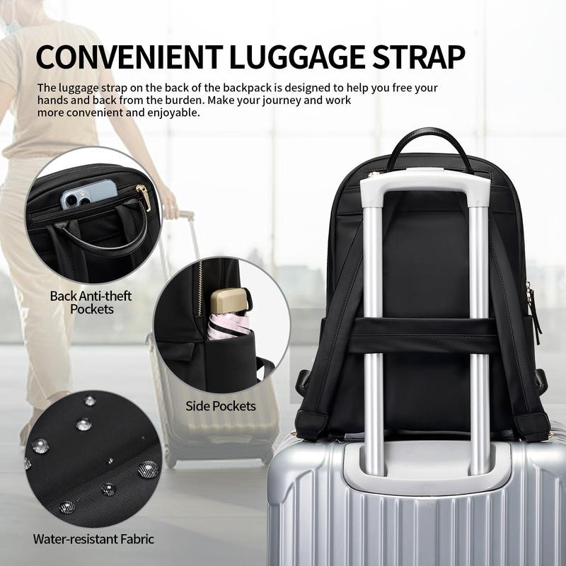 GOLF SUPAGS Laptop Backpack for Women Slim Computer Bag Work