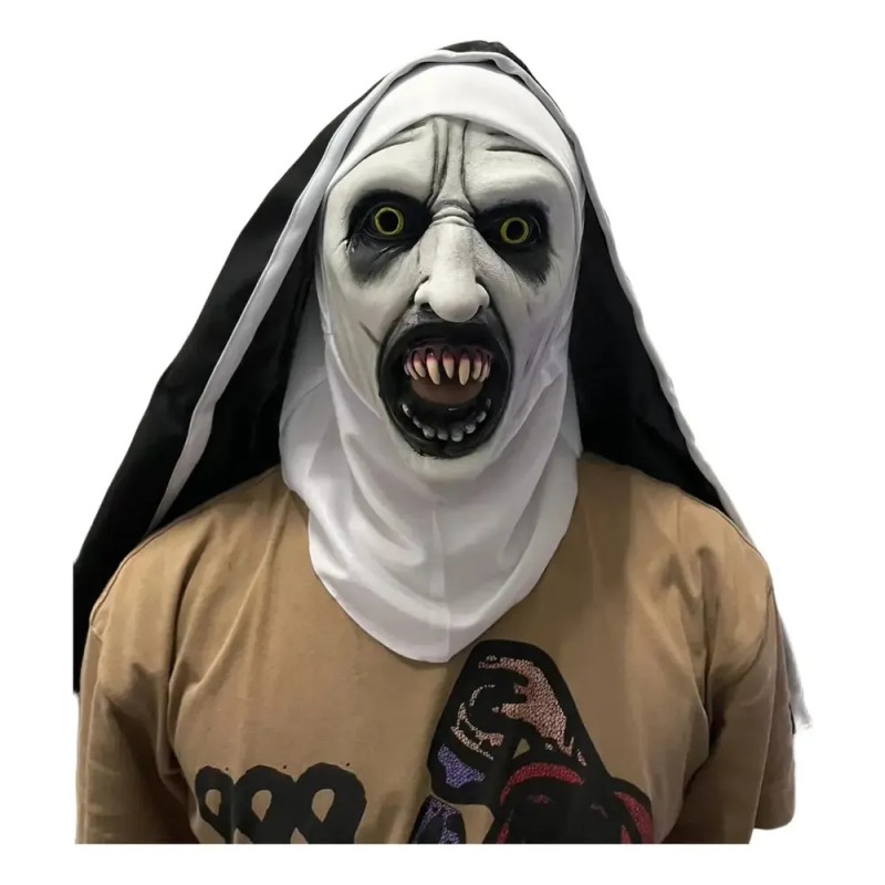 Máscara De Halloween Nun Nun De Cosplay Terror Mx