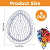 Alovez Ironing Beads Plates, 5 mm Ironing Beads Pegboards Transparent