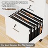 NORDUN Plastic Legal Size Hanging File Folders,Heavy Duty 1 Inch
