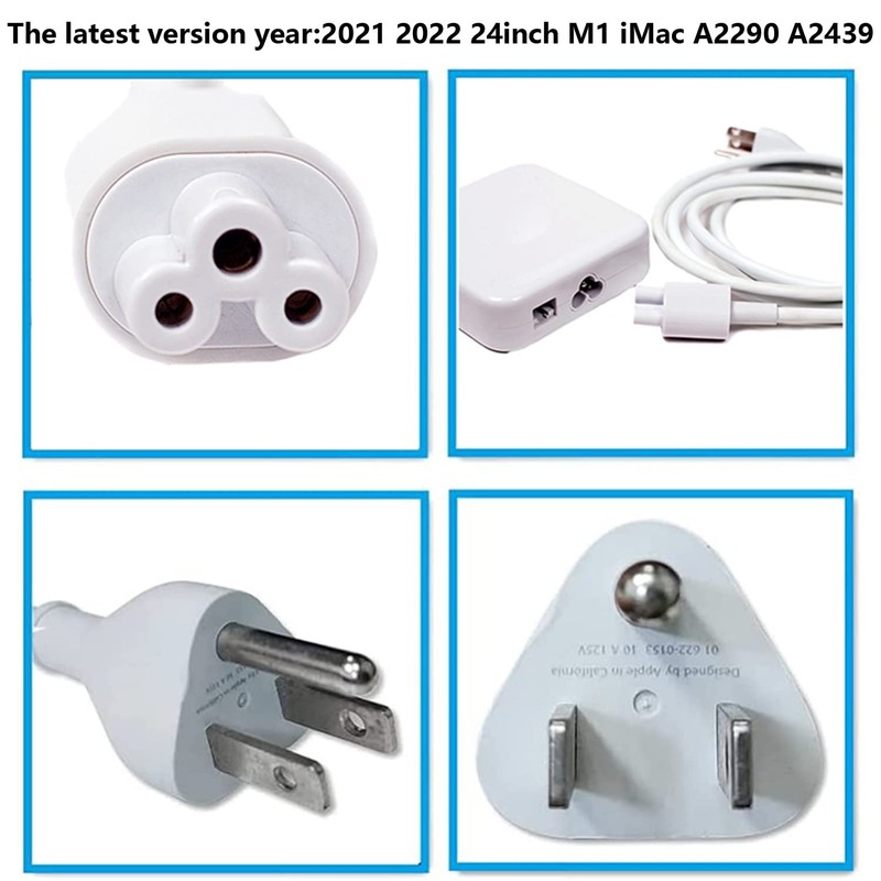 WESAPPINC Replacement 143W Power Adapter Cable for Apple iMac 24"