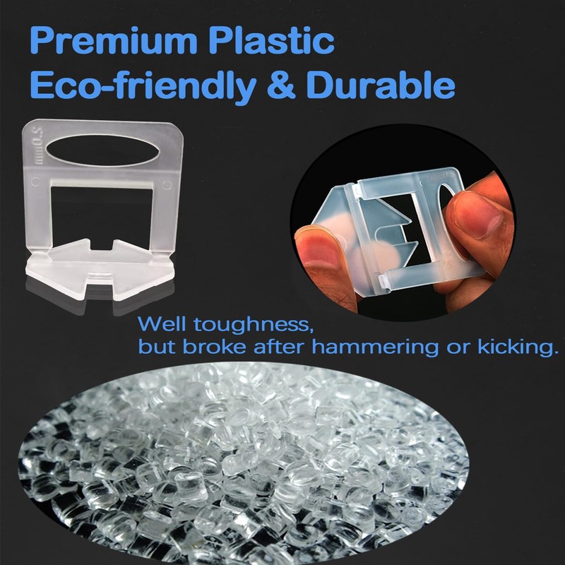 Tile Leveling System 300Pcs 3mm for Professional Ceramic Tile and