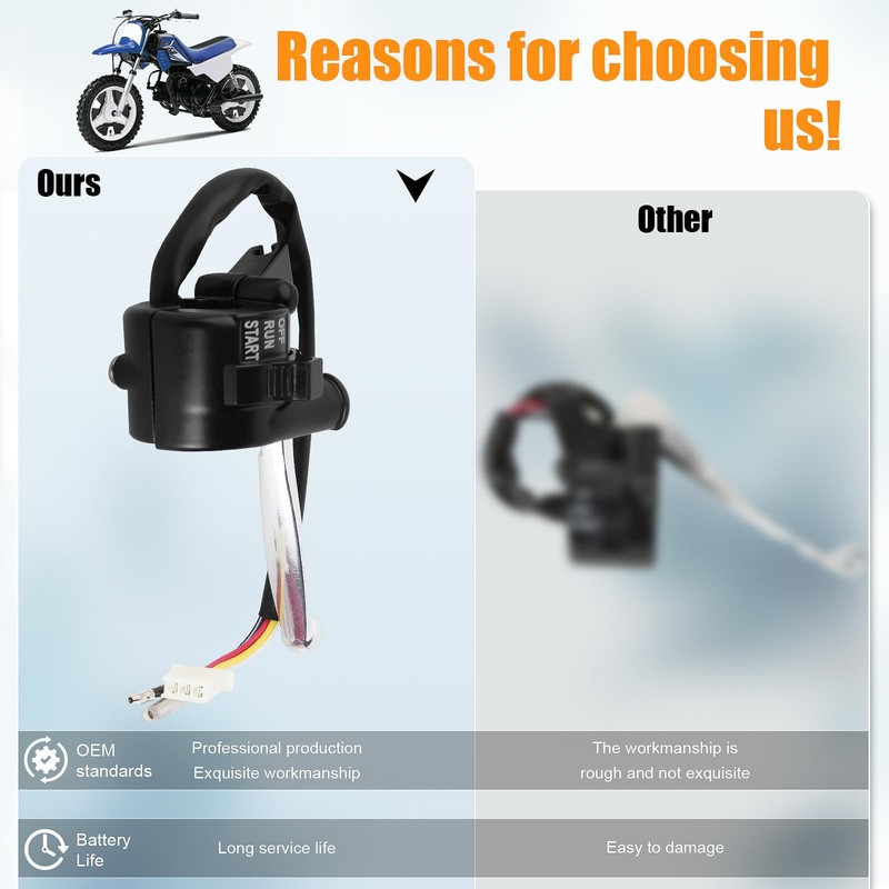 QAZAKY Throttle Housing Start Kill Switch Control Left Right Brake