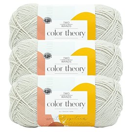 (3 Pack) Lion Brand Yarn Two of Wands: Color Theory Yarn, Moonbeam
