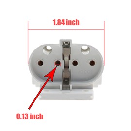 ZQIY 3PCS 2G11 Lampholder 4 Pin UV Lamp Holder White