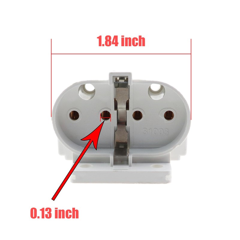 ZQIY 3PCS 2G11 Lampholder 4 Pin UV Lamp Holder White