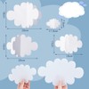 16 Pack 3D Cloud Ceiling Decorations - Hanging for Ceiling