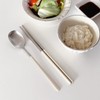 304 Stainless Steel durable Lightweight Korean-style Beautiful Cutlery Spoon and