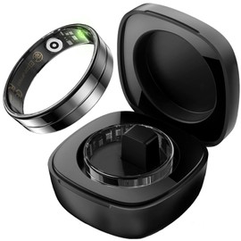 findtime Smart Ring Fitness Ring Tracker Schmal Smartringe für Herren Damen Android iOS Schrittzähler Herzfrequnz SpO2 Sleep Tracker Wasserdicht Fitnessring Activity Tracker Tik Tok Scrolling