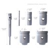 GSTK 10PCS Concrete Hole Saw kit, SDS Plus Shank,with (30mm