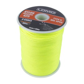 Lomo 3mm Nylon Paracord 100m Reel - Yellow