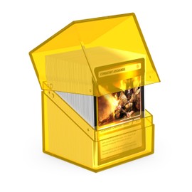 Ultimate Guard Boulder 100+ Clear, Deck Case for 100 Double-Sleeved TCG Cards, Transparent, Secure & Durable Storage for Trading Card Games, Transparent