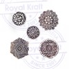 Royal Kraft Urban Pattern Mandala and Round Wooden Blocks Stamp