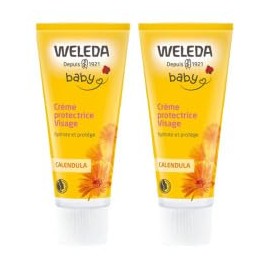 Weleda Baby Schutzcreme Gesicht Calendula, 2er Pack (2 x 50 ml)