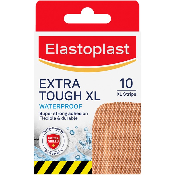 Elastoplast Extra Tough Waterproof Plasters XL 10 - One Size