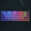 Gaming Keyboard USB 61 Keys Ergonomic Contrast Color 6 RGB