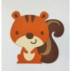 Cute Squirrel Die Cut Paper Piecing Scrapbook Embellishment