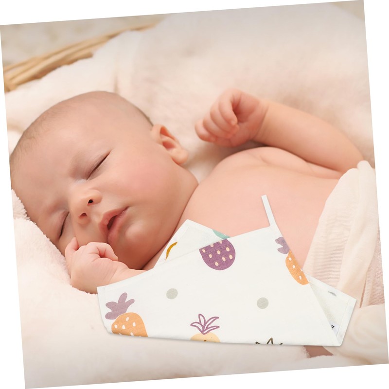 Kisangel 1Pc Cotton Face Towel Drying Square Handkerchief for Newborns