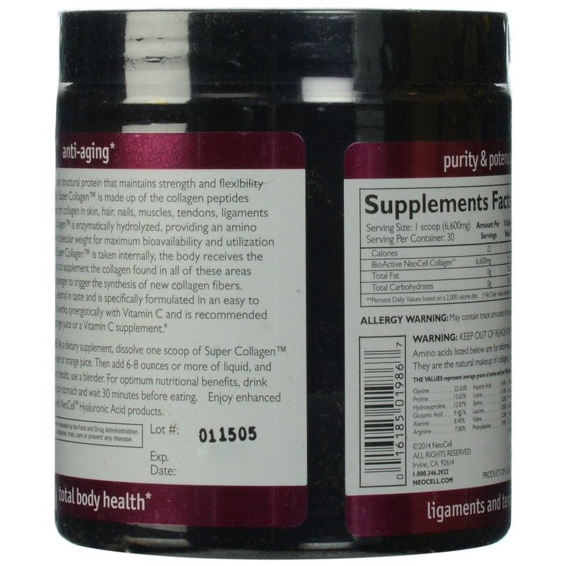 NeoCell Super Powder Collagen, Type 1 and 3, 7 Ounce