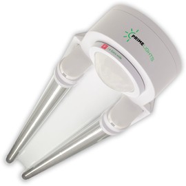 LED 4' ft, Motion Sensor Detector PIR Activated Shop Light 40W 7,200 Lumen 120/277v 5000K Day Garage Warehouse Shop Metal BLDG Light Fixture 120° Beam Angle Bolt 2 PrimeLights (Clear LED Bulbs)