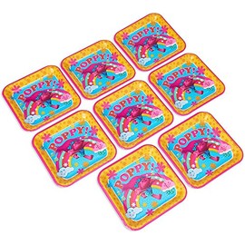American Greetings Trolls 9" Square Plate (8 Count)