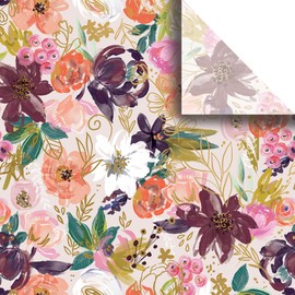 Jillson Roberts 20" x 30" Printed Floral Gift Tissue, Twig & Twine (48 Folded Sheets)