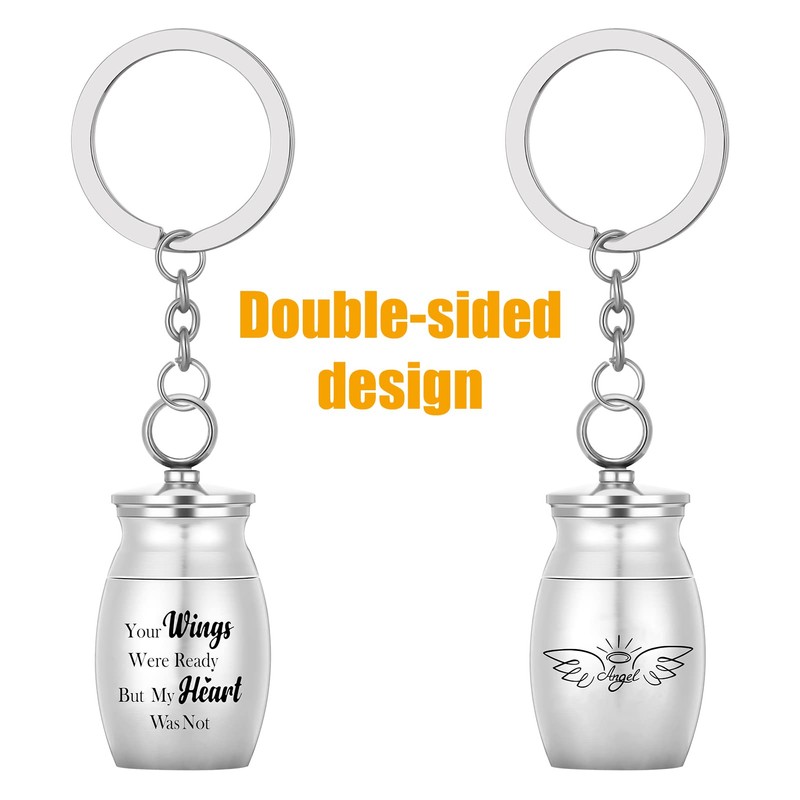 Bestomrogh Mini Cremation Urns Small Keepsake Urns Stainless Steel Memorial