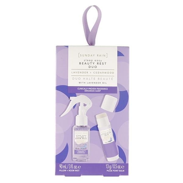 Sunday Rain Sleep Easy Beauty Rest Duo, Lavender Scented, Vegan
