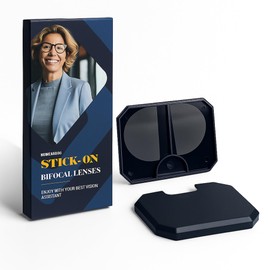 NOMEAROD 3 Pack Stick On Bifocal Lenses for Sunglasses, Convert Eyewear Into Magnified Readers, Reusable No Water Required, +175