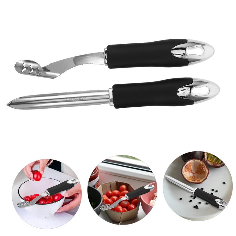 Ciieeo Pepper Corer Remover Set Deseeder Tool for Chilies Jalapenos