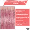 XtraLarge Iridescent Purple Fringe Curtain - 3.2x10 Feet, Pack of
