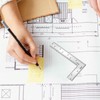 L Shaped Ruler Mini Measuring Tool 2 inch by 4