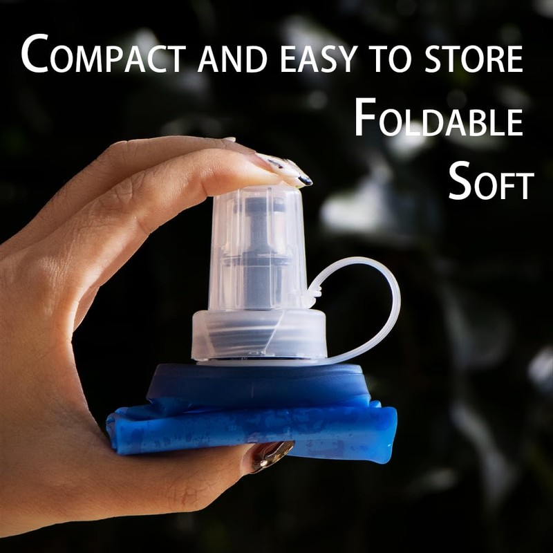 WRELS Soft Flasks Running Water Flask Folding Soft Water Bottles