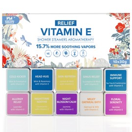 Shower Steamers Aromatherapy 10 Pack - Shower Bombs Birthday Gifts for Women, Men, Mom, Organic Essential Oils, Self Care, Stress Relief, Relaxation Home SPA Christmas