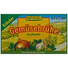 Rapunzel Vegetable Stock Cube with Herbs with Organic Yeast (2 x 84 g)