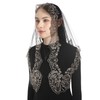 Bozidol Church Mantilla Catholic Veil: Holy Spirit Cross Dove Embroidered