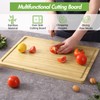 LinTimes 20 Inch Large Cutting Board for Kitchen, Bamboo Wood