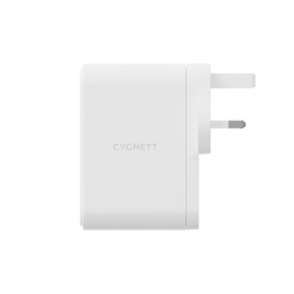 PowerMaxx 100W Multi Port GaN Wall Charger UK/SG - White