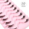 Kiusatig Half Lashes Fluffy Wispy Cat Eye Lashes 3/4 Lashes
