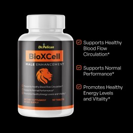 Pelican Vitamins BioXCell- Men's Health & Performance- 3 Bottles- 180 Tablets
