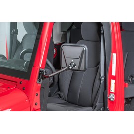 SUNPIE Wrangler Mirrors doors off Compatible with Jeep Wrangler JK JKU 2/4 Doors Sport Sports Rubicon Sahara 2007-2017 and Wrangler TJ 1996-2006; Doorless Sideview Mirror for Passenger and Driver