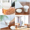 NOLITOY 150pcs Disposable Paper Cup Cover, 3.14 inches Recycled Drinking