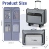 Tonyeee Softside Rolling Garment Bag, Large Duffle Garment Bag with
