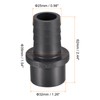 sourcing map PVC Pipe Fitting 25mm Barbed x 32mm OD