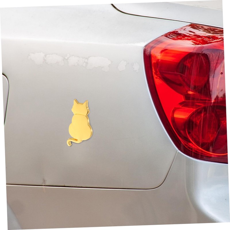 Ciieeo Metal Cat Car Decal Bumper Sticker for Cars Motorcycles