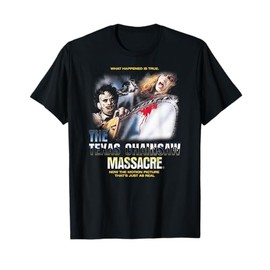 The Texas Chainsaw Massacre Chrome Logo Poster Horror T-Shirt