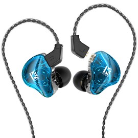 YINYOO KBEAR in Ear Monitor Headphones KS1 Wired Earphones Super Bass Earbuds, Crystal Clear Sound IEM Headphones, High Resolution Noise Canceling Ear Monitors Headphone for Singers Musician