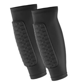 Shindefender Shin Guards Pads, Honeycomb Compression Sleeve for Boys, Teenagers and Adults Lightweight
