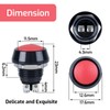 Lyvixora 12mm Round Push Button Switch Momentary 1A 250VAC, Waterproof